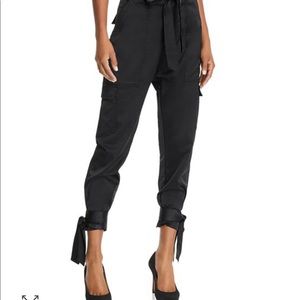 Joie Erlette Satin Cargo pants